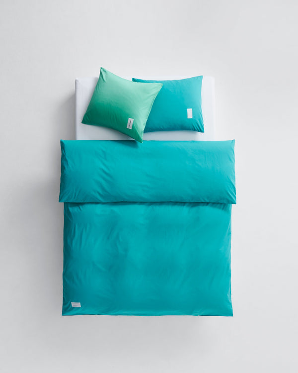 Pure duvet cover | Aqua green Poplin